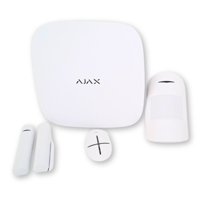 AJAZ KIT 100 ZONE RADIO LAN GPRS BIANCO +1MP+1DP+1S
