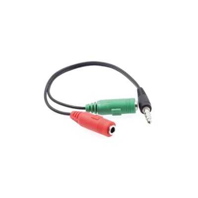 CAVO JACK 3.5mm 4 POLI ++ 2 PR.JACK 3.5mm IN/OUT