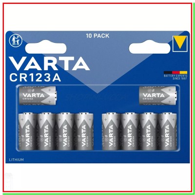 VARTA 6205 PILA LITIO 3V CR123A Blister 10pz