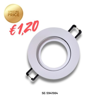 GHIERA INCASSO UNIVERSALE ORIENT X MR16 D85MM BIANCA