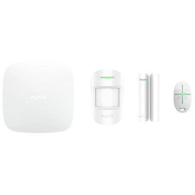 AJAX KIT RADIO BIANCO HUB2 LAN+4G+1MP+DP+1SC