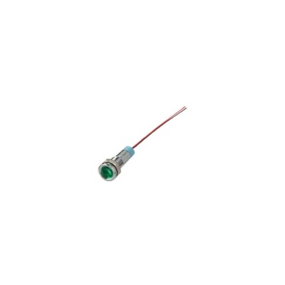 SEGNALATORE MET. LED 12V VERDE