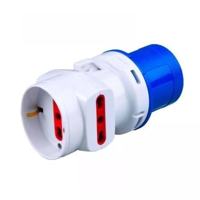 ADATTATORE 16A IP20 SHUKO + 2 BIVALENTI