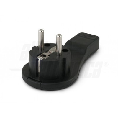 SPINA SCHUKO 16A PIATTA NERA