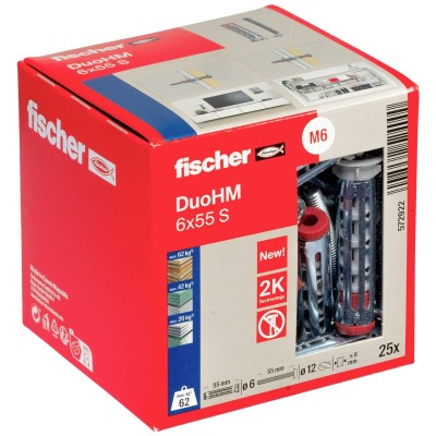 FISCHER TASSELLO x CARTONGESSO 6x55 DUOHM