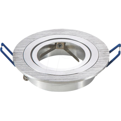 GHIERA INCASSO UNIVERSALE FISSA X MR16 D95MM ARGENTO