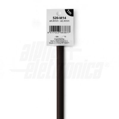 TERMORESTRINGENTE mm 4.8 mt.1 NERO
