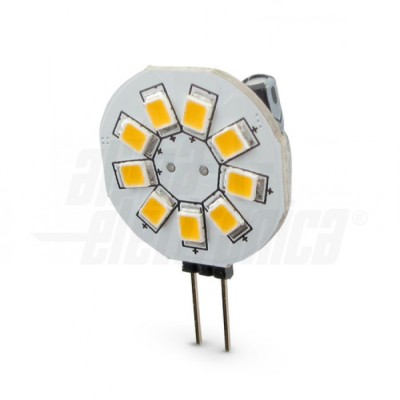 LAMPADA 6 LED G4 10-30Vdc 1,5W LUCE CALDA