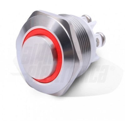 PULSANTE ANTIVANDALO ON/OFF 12V ROSSO