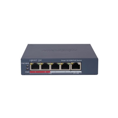 HIKVISION SWITCH MANAGEMENT 4 PORTE POE 10/100