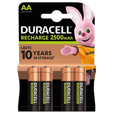 DURACELL STILO RICARICABILI HR6 2500mAh bl.4